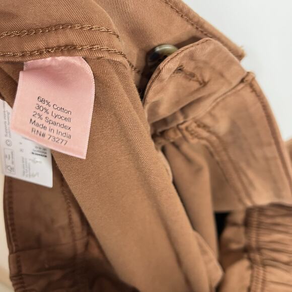 Sonoma High Rise Straight Cropped Pants Brown Womens Size 2X Utility Ankle - Picture 5 of 5
